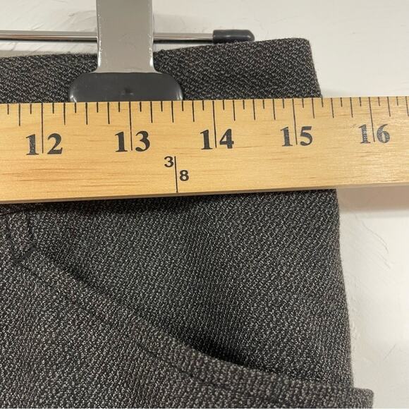 BCBGMaxAzria Grey Houndstooth Womens Slim Fit Chino Trouser Dress Pants S Work - Picture 4 of 14